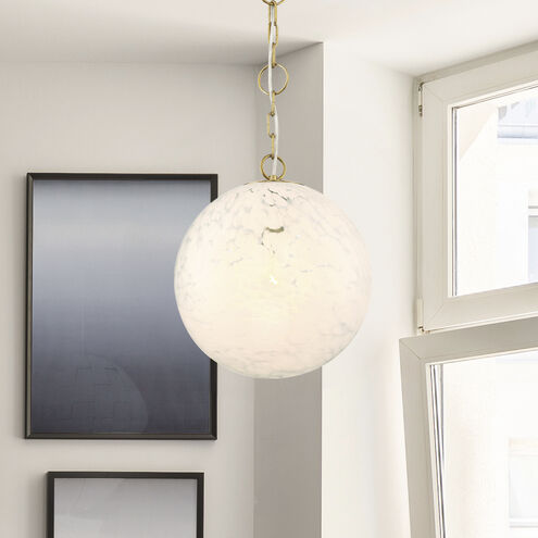Wine Flower 1 Light 14 inch Brushed Gold Pendant Ceiling Light